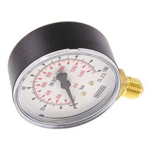 Manómetro de presión bajo plástico / latón 63 mm Clase 2.5