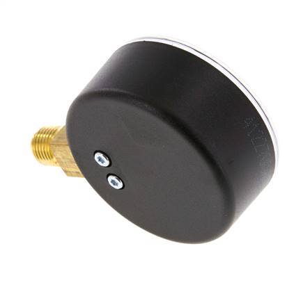 Manómetro de presión bajo plástico / latón 63 mm Clase 2.5