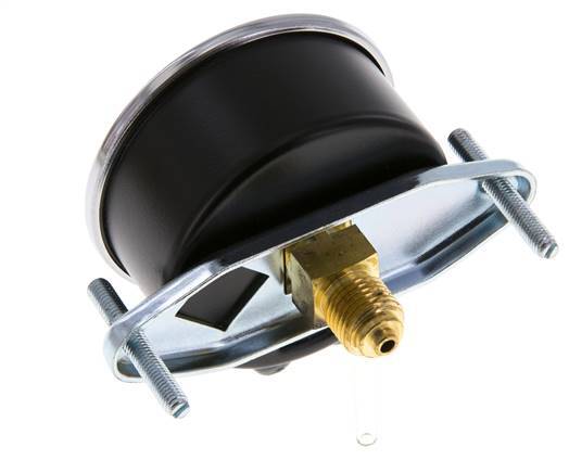 0..100 Bar (0..1450 psi) Panel Mount Pressure Gauge Steel/Brass 63 mm Class 2.5 (Bracket)