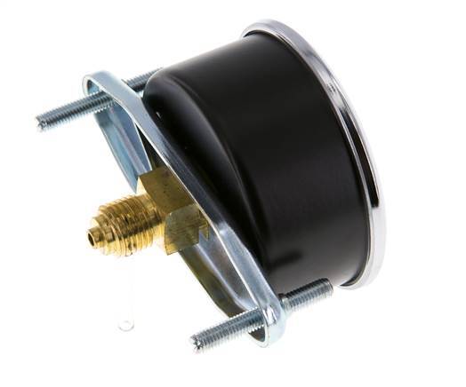 0..100 Bar (0..1450 psi) Panel Mount Pressure Gauge Steel/Brass 63 mm Class 2.5 (Bracket)