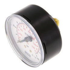 0..100 Bar (0..1450 psi) Pressure Gauge Rear Steel/Brass 63 mm Class 1.6