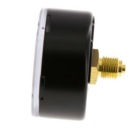 0..100 Bar (0..1450 psi) Pressure Gauge Rear Steel/Brass 63 mm Class 1.6