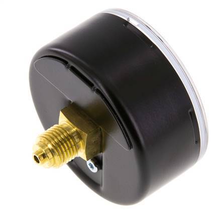 0..100 Bar (0..1450 psi) Pressure Gauge Rear Steel/Brass 63 mm Class 1.6