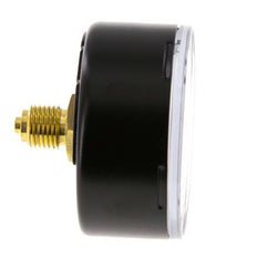 0..100 Bar (0..1450 psi) Pressure Gauge Rear Steel/Brass 63 mm Class 1.6
