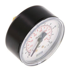0..100 Bar (0..1450 psi) Pressure Gauge Rear Steel/Brass 63 mm Class 1.6