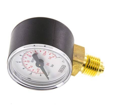 Manómetro de presión bajo plástico / latón 40 mm Clase 2.5