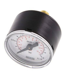 0..1 Bar (0.15 psi) Manómetro Acero trasero / latón 40 mm Clase 1.6