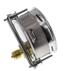 0..160 Bar (0..2321 psi) Panel Mount Pressure Gauge Steel/Brass 100 mm Class 1.0 (Bracket)