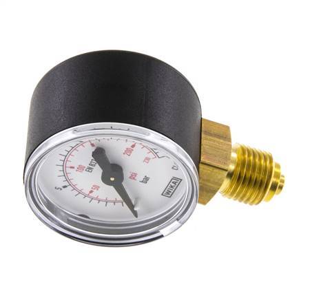 Manómetro de presión bajo plástico / latón 40 mm Clase 2.5