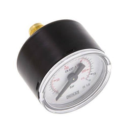 0..16 Bar (0,.232 psi) Manómetro Acero trasero / latón 40 mm Clase 1.6