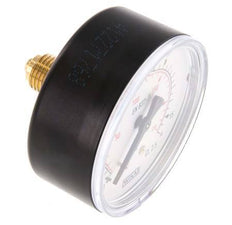 0..16 Bar (0..232 psi) Pressure Gauge Rear Plastic/Brass 63 mm Class 2.5