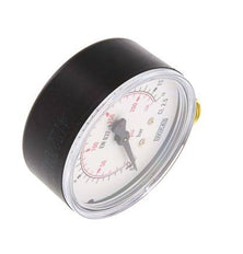 Manómetro de presión debajo de plástico / latón 63 mm Clase 2.5