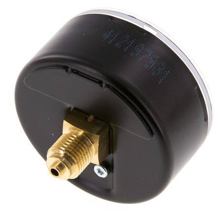 0..16 Bar (0..232 psi) Pressure Gauge Rear Steel/Brass 63 mm Class 1.6