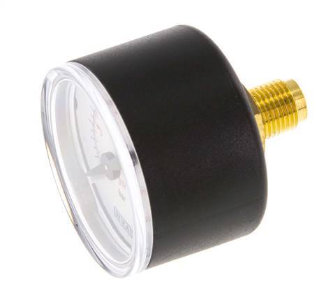 0.1.6 Bar (0..23 psi) Manómetro Plástico trasero / latón 40 mm Clase 2.5