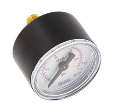 0.1.6 Bar (0..23 psi) Manómetro Plástico trasero / latón 40 mm Clase 2.5