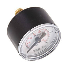0..25 Bar (0..363 psi) Manómetro Plástico trasero / latón 40 mm Clase 2.5