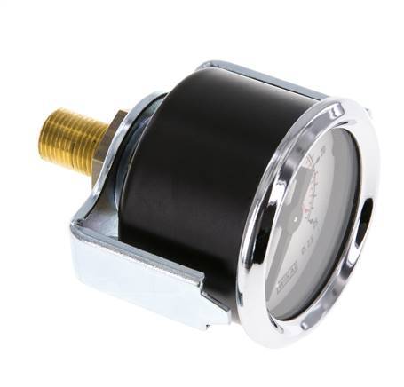 0..25 Bar (0..363 psi) Panel Mount Pressure Gauge Steel/Brass 40 mm Class 2.5 (Bracket)