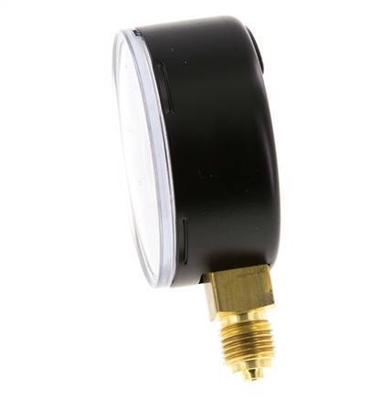 Manómetro de presión bajo acero / latón 63 mm Clase 1.6