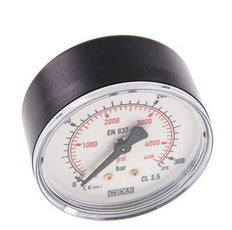 0..315 Bar Pressure Gauge Rear Plastic/Brass 63 mm Class 2.5
