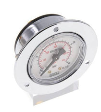 0..40 Bar (0..580 psi) Panel Mount Pressure Gauge Steel/Brass 50 mm Class 2.5 (Front Panel)