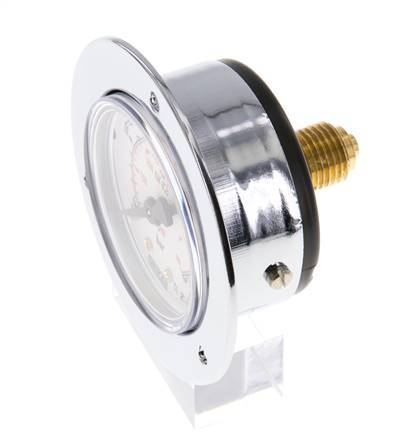 0..40 Bar (0..580 psi) Panel Mount Pressure Gauge Steel/Brass 50 mm Class 2.5 (Front Panel)