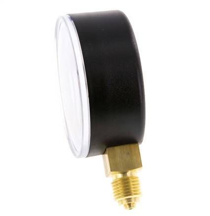 Manómetro de presión por debajo de latón 63 mm Clase 2.5