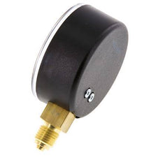 Manómetro de presión por debajo de latón 63 mm Clase 2.5
