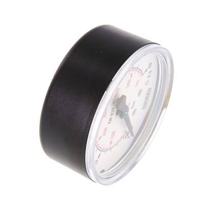 Manómetro de presión por debajo de latón 63 mm Clase 2.5