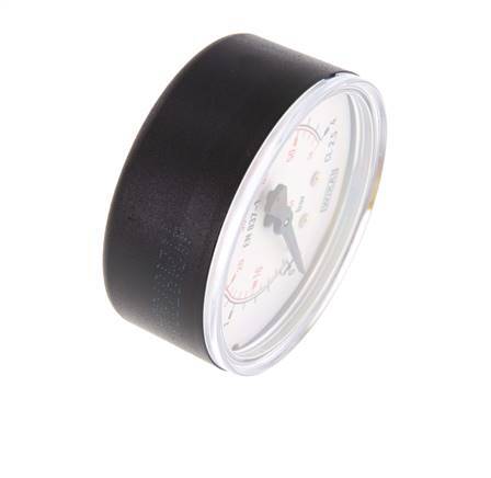 Manómetro de presión por debajo de plástico / latón 63 mm Clase 2.5