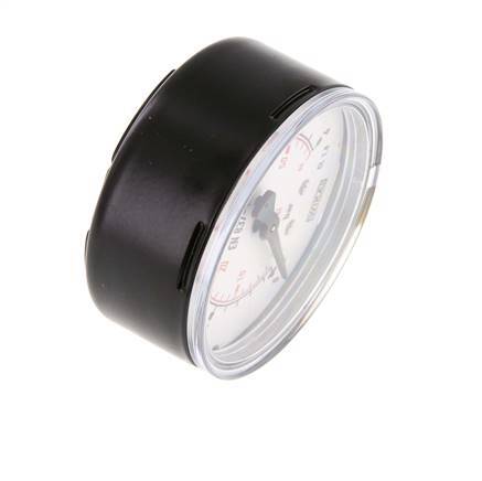 Manómetro de presión por debajo de acero / latón 63 mm Clase 1.6