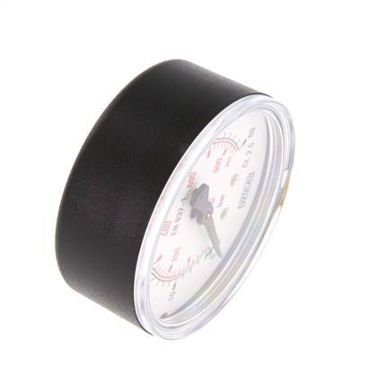 Manómetro de presión bajo plástico / latón 63 mm Clase 2.5