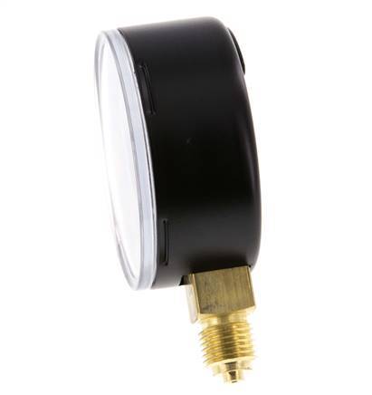 0..60 Bar (0..870 psi) Manómetro por debajo de acero / latón 63 mm Clase 1.6