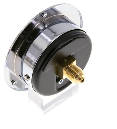 0..6 Bar (0..87 psi) Panel Mount Pressure Gauge Steel/Brass 63 mm Class 2.5 (Front Panel)