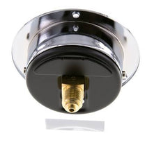 0..6 Bar (0..87 psi) Panel Mount Pressure Gauge Steel/Brass 63 mm Class 2.5 (Front Panel)