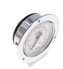 0..6 Bar (0..87 psi) Panel Mount Pressure Gauge Steel/Brass 63 mm Class 2.5 (Front Panel)