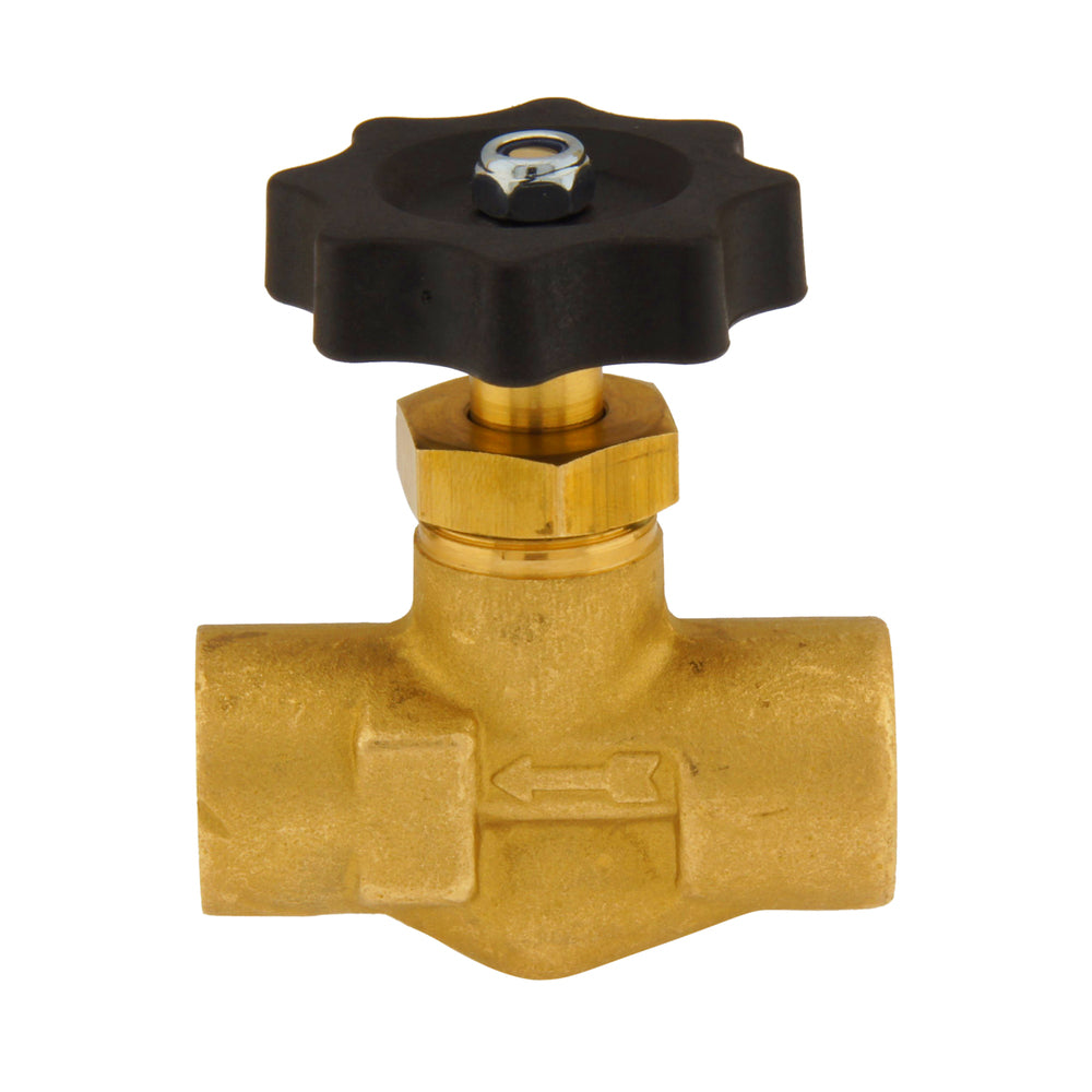 G1'' Válvula de aguja de latón PTFE 100 bar - NLB