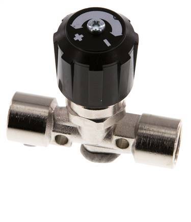 G1/4'' Válvula de aguja de latón niquelado NBR 18 bar - NLBN