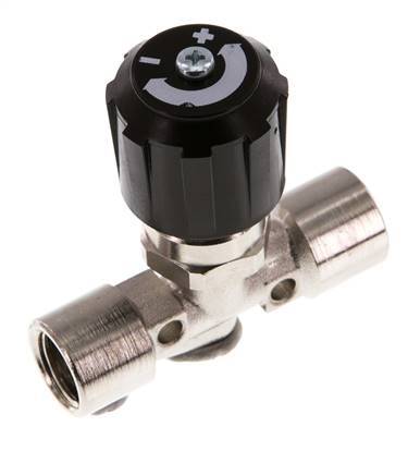 G1/4'' Válvula de aguja de latón niquelado NBR 18 bar - NLBN