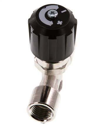 G1/4'' Válvula de aguja de latón niquelado NBR 18 bar - NLBN