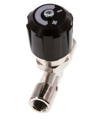 Válvula de aguja de latón niquelado G1/8'' NBR 18 bar - NLBN