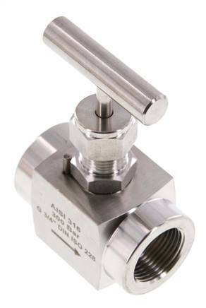 G3/4'' Acero inoxidable Válvula de aguja PTFE 300 bar - NLS