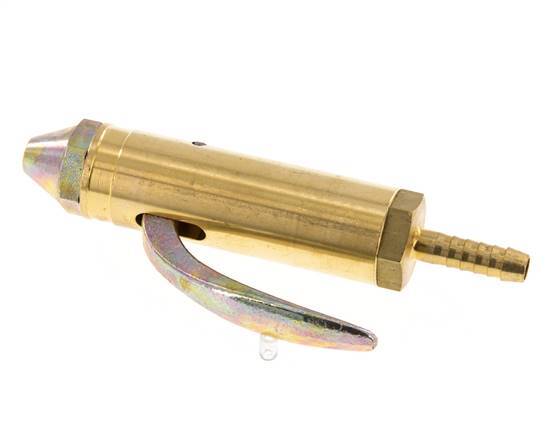Grifo de soplado de latón con conexión de manguera de 6 mm