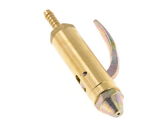 Grifo de soplado de latón con conexión de manguera de 6 mm