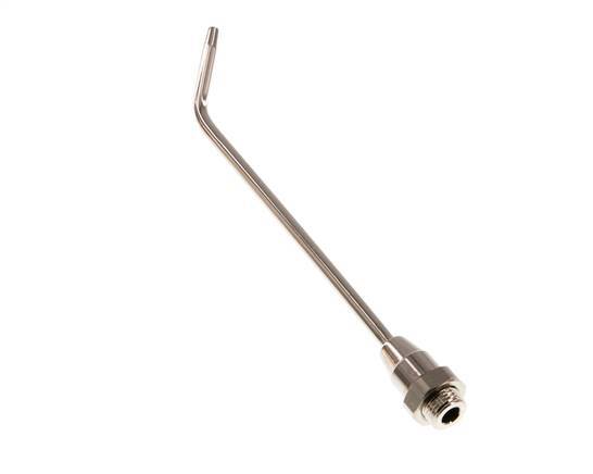 Tubo de extensión doblado 160 mm para pistola de soplado