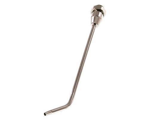 Tubo de extensión doblado 160 mm para pistola de soplado