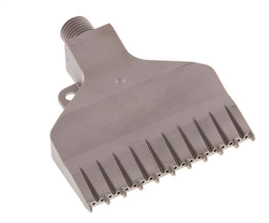Boquilla de abanico multicanal 70mm G 1/4" Acero inoxidable 1.4404