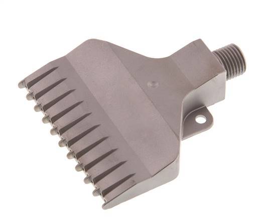 Boquilla de abanico multicanal 70mm G 1/4" Acero inoxidable 1.4404