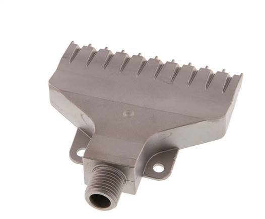 Boquilla de abanico multicanal 70mm G 1/4" Acero inoxidable 1.4404