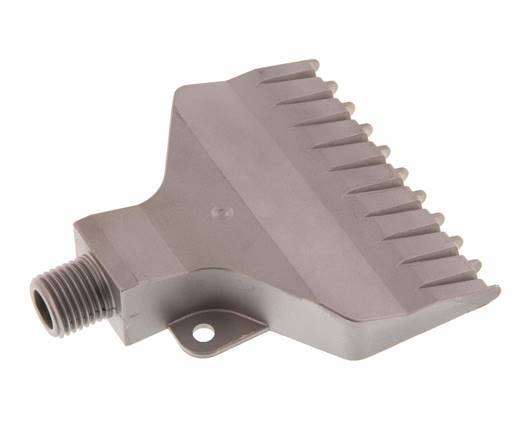 Boquilla de abanico multicanal 70mm G 1/4" Acero inoxidable 1.4404