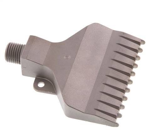 Boquilla de abanico multicanal 70mm G 1/4" Acero inoxidable 1.4404